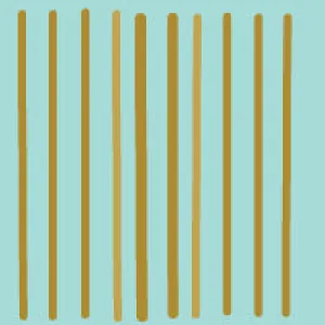 Stripes Turquoise Gold Wallpaper Panel
