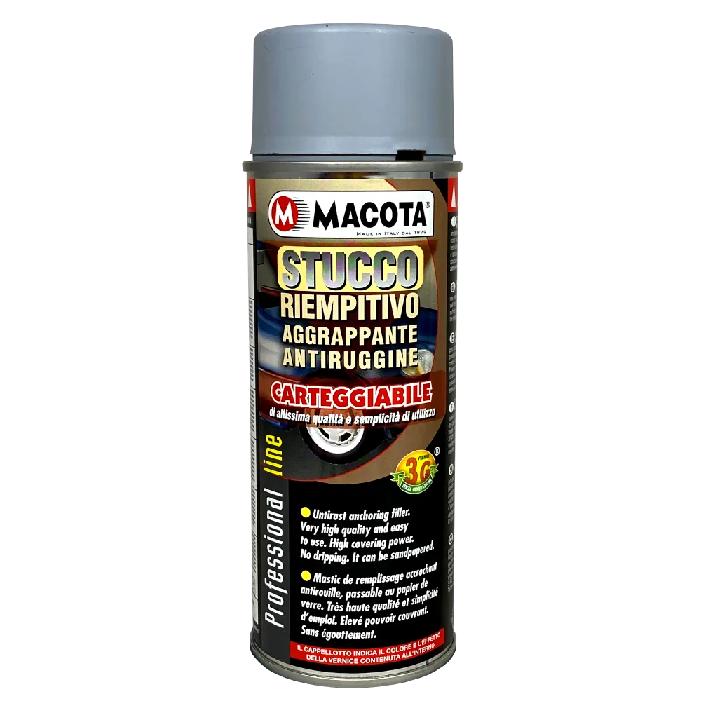 Stucco Riempitivo grigio SPRAY Macota 0,4 L