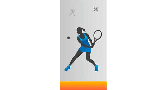 TENNIS PLAYER TOWEL