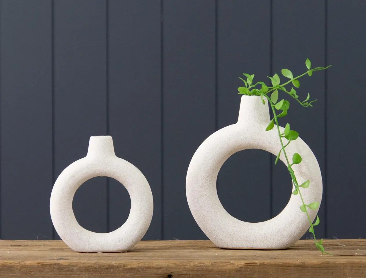 Textured Donut Vase