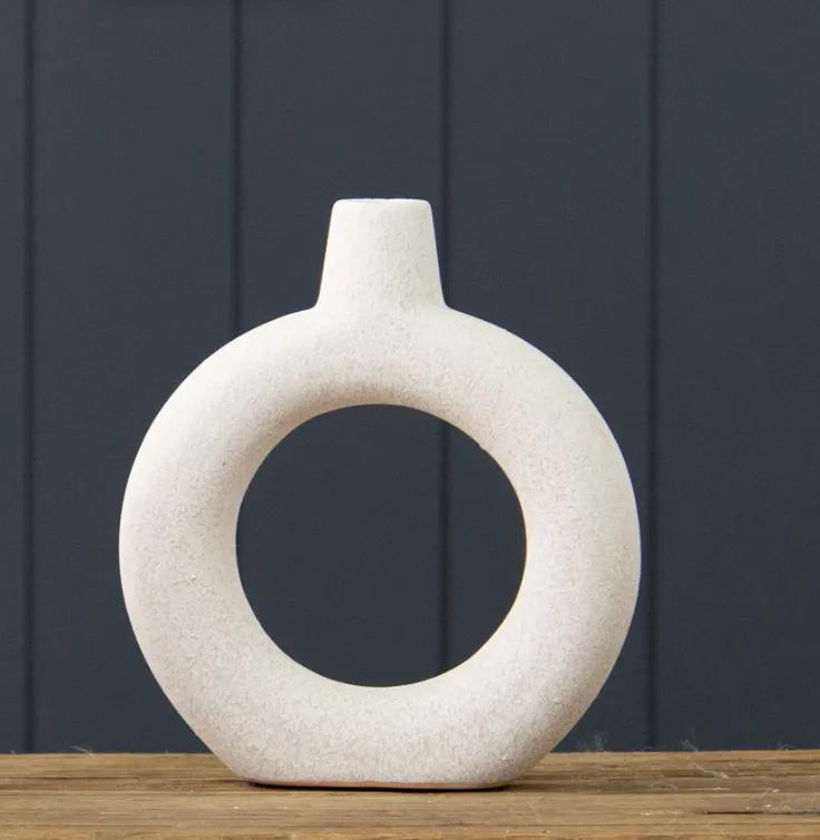 Textured Donut Vase