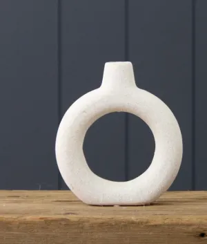 Textured Donut Vase