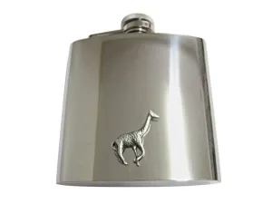 Textured Giraffe 6 Oz. Stainless Steel Flask