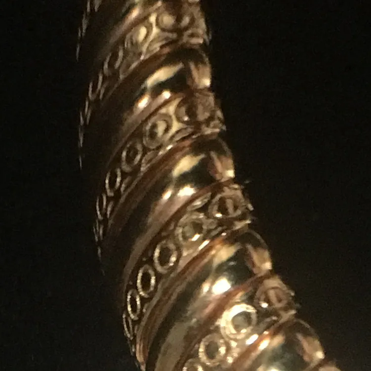 Textured Gold Bangle Bracelet