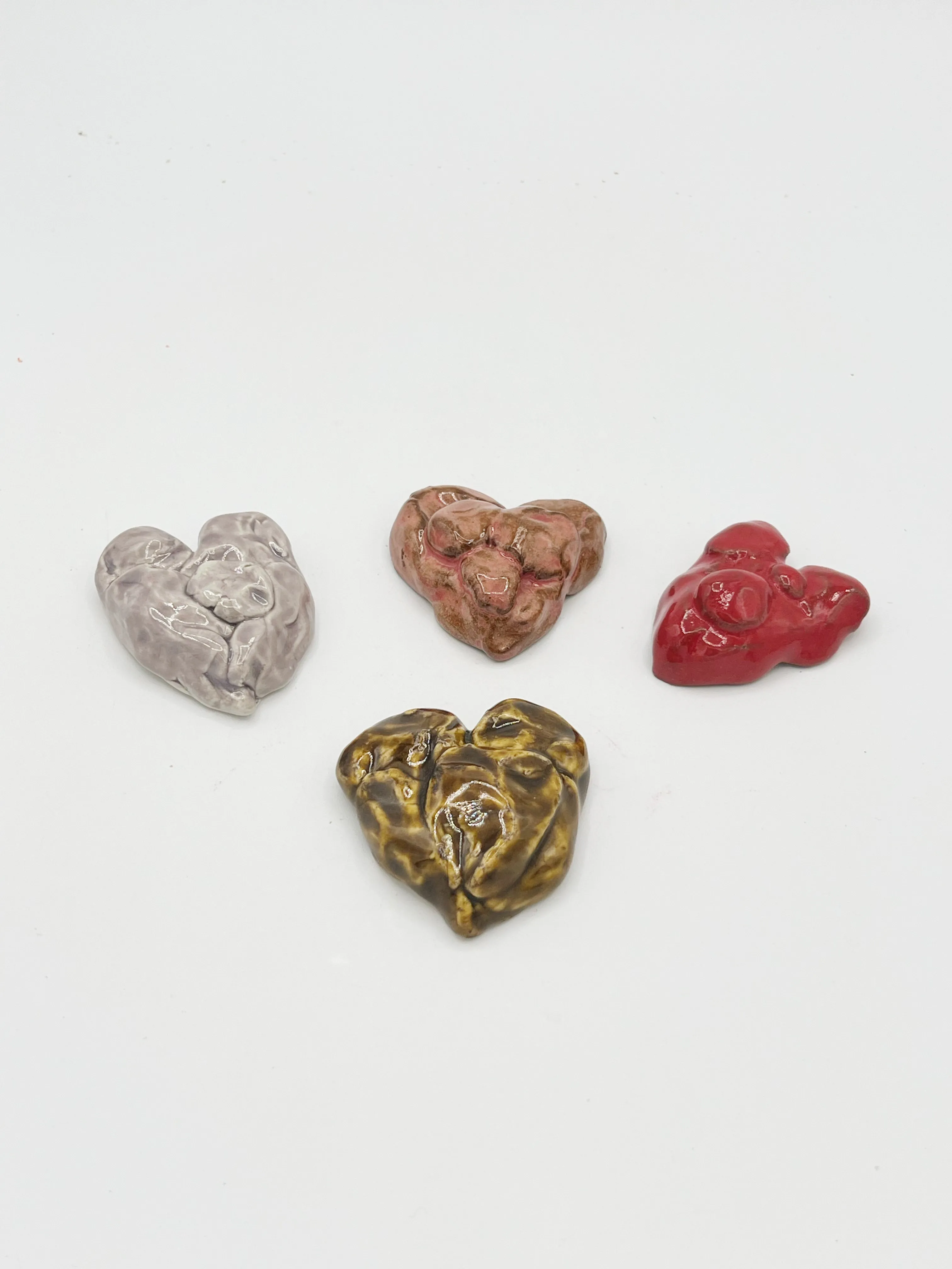 Textured hearts