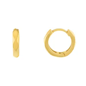 Textured Huggie Earring
