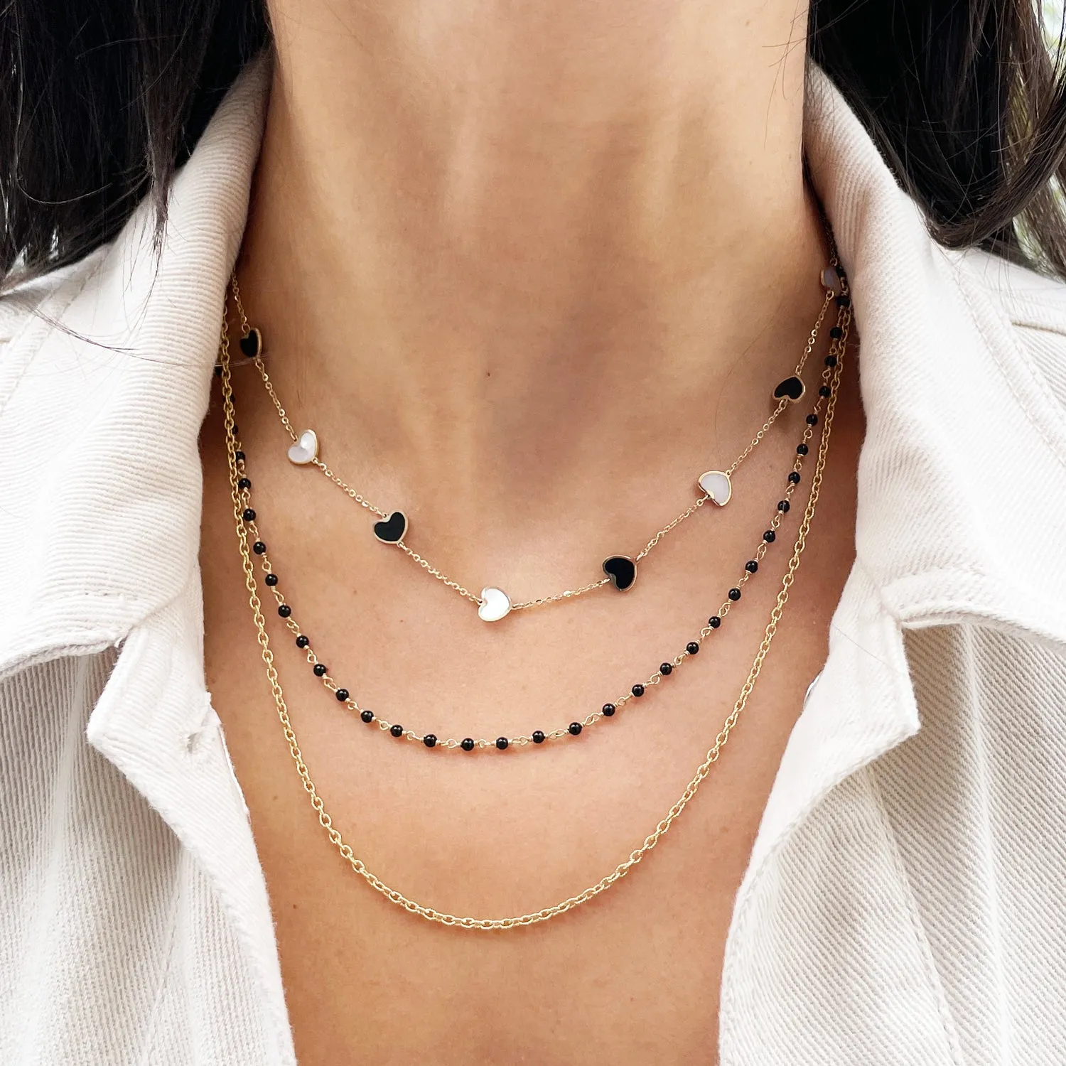 Textured Link Chain Necklace