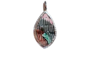 Textured Majolica Pendant