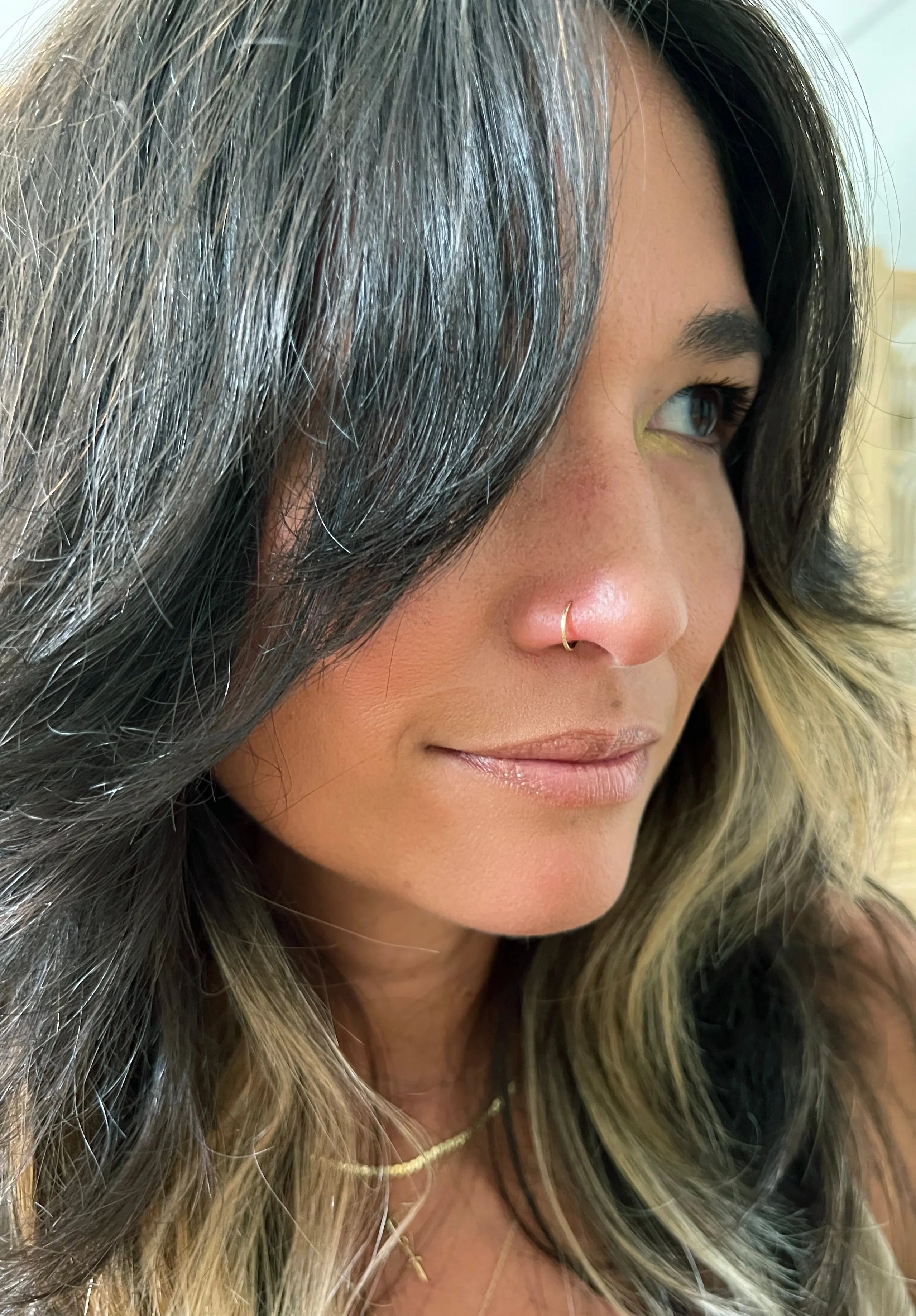 Textured Nostril Hoop