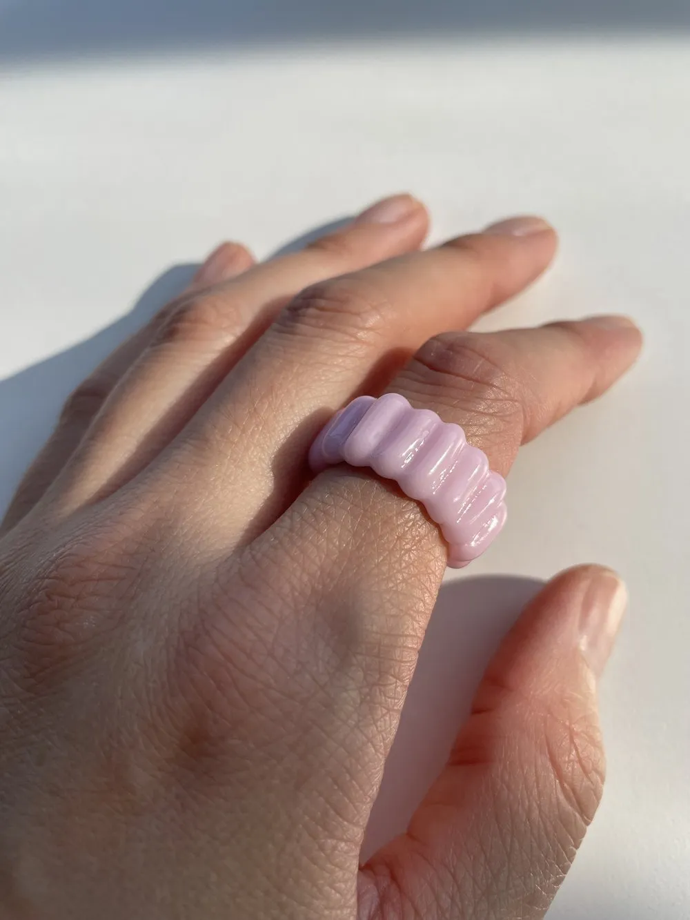 Textured Ring - Pink Cadillac