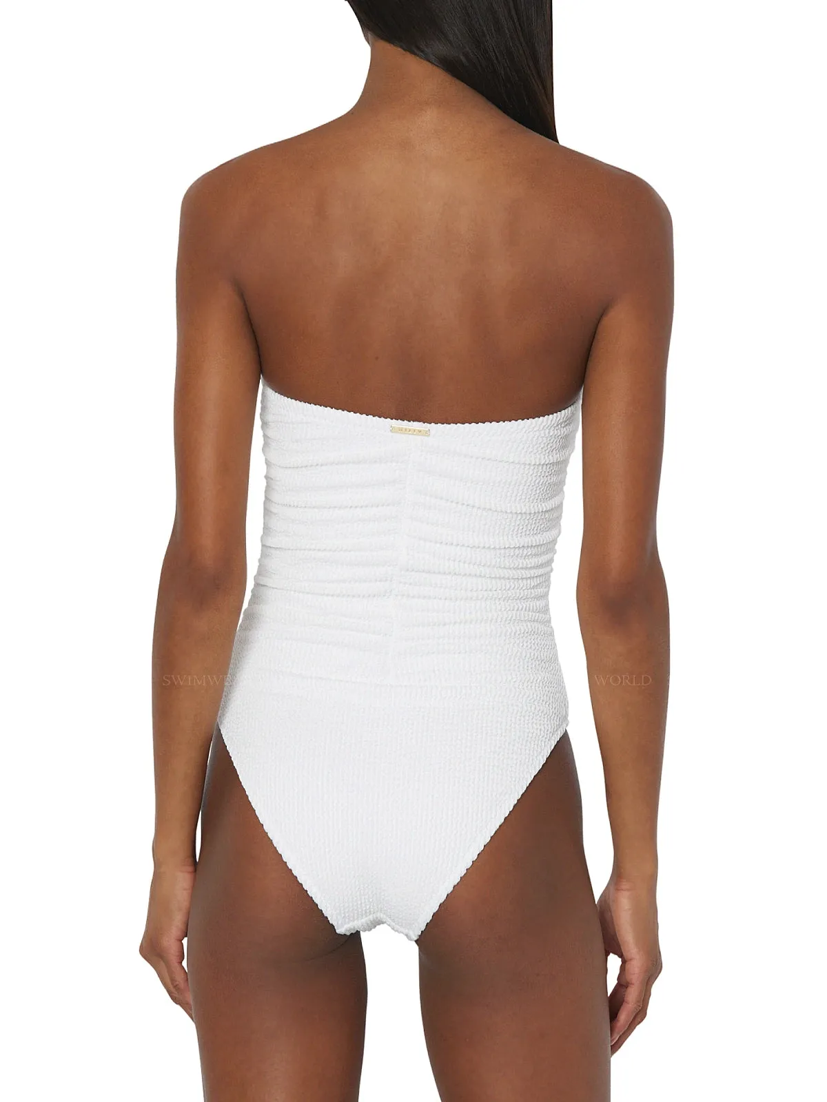 Textured Ruched One Piece