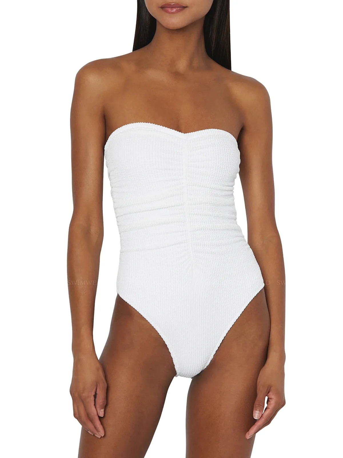 Textured Ruched One Piece