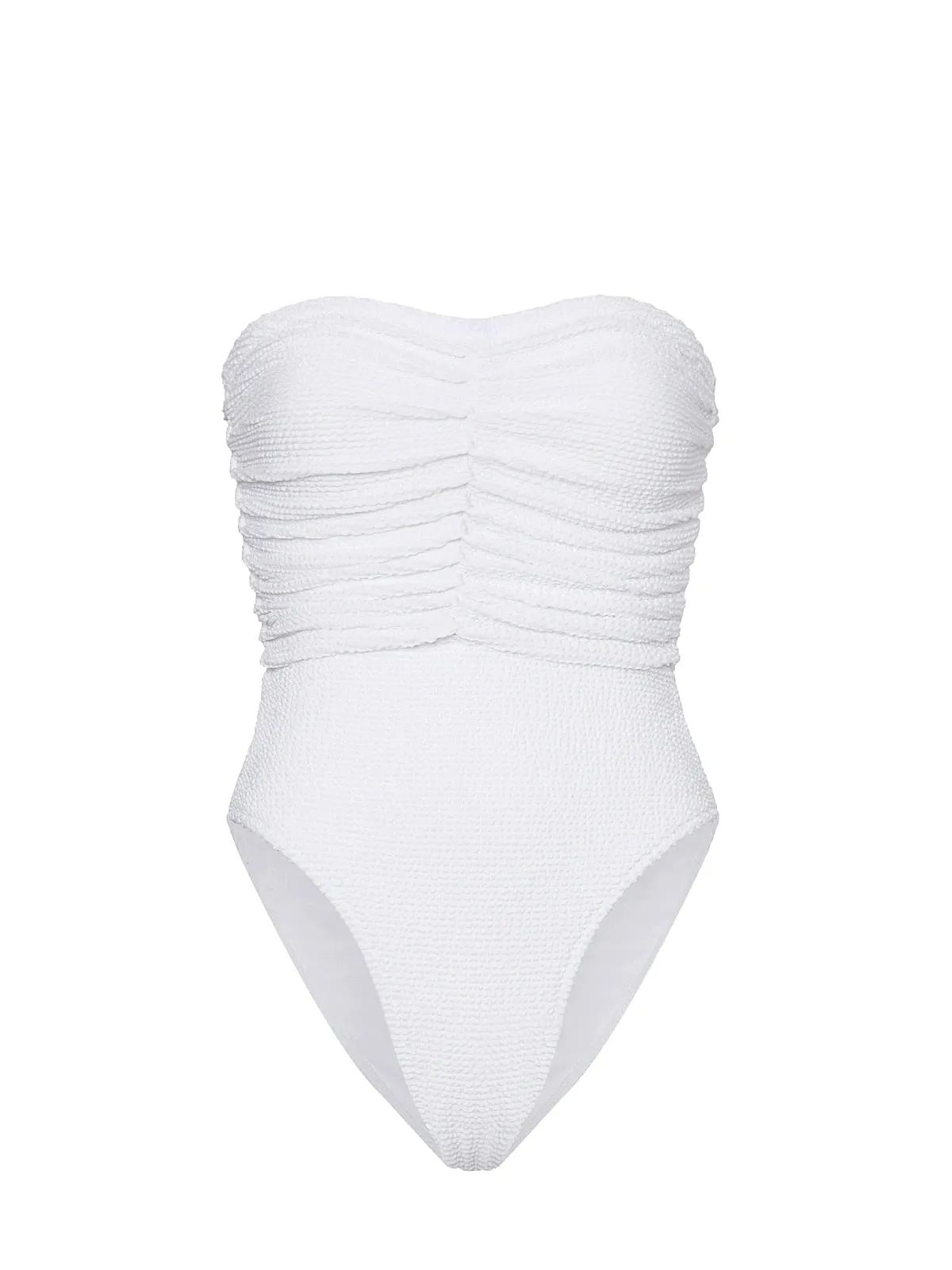Textured Ruched One Piece