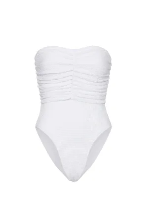 Textured Ruched One Piece