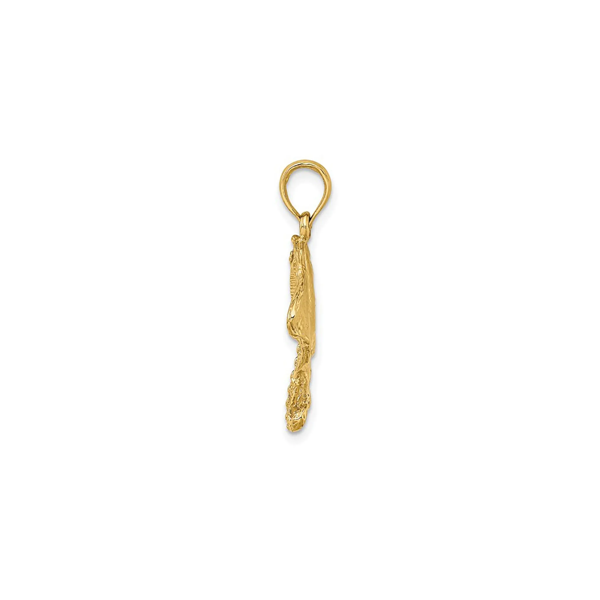 Textured Stingray Pendant (14K)