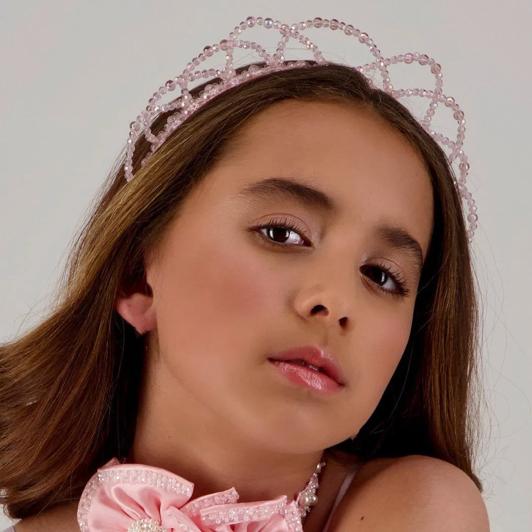 The Atara Crystal Designer Tiara Headband
