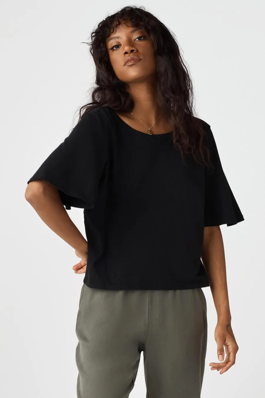 The Cropped Flutter Tee