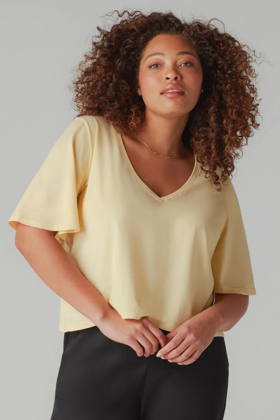 The Cropped Flutter Tee