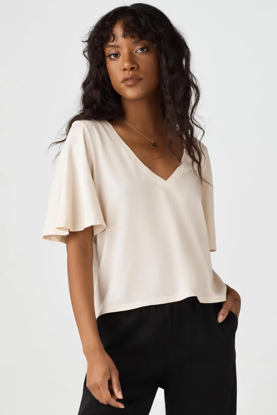 The Cropped Flutter Tee
