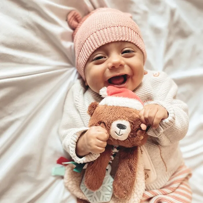 The Lovey Plush Teether - Holiday Bear