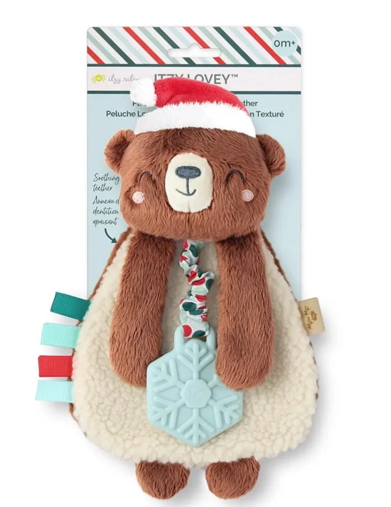 The Lovey Plush Teether - Holiday Bear