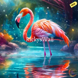 The Magic Flamingo - PREMIUM PRINT - Inspired by Ricky's Wall