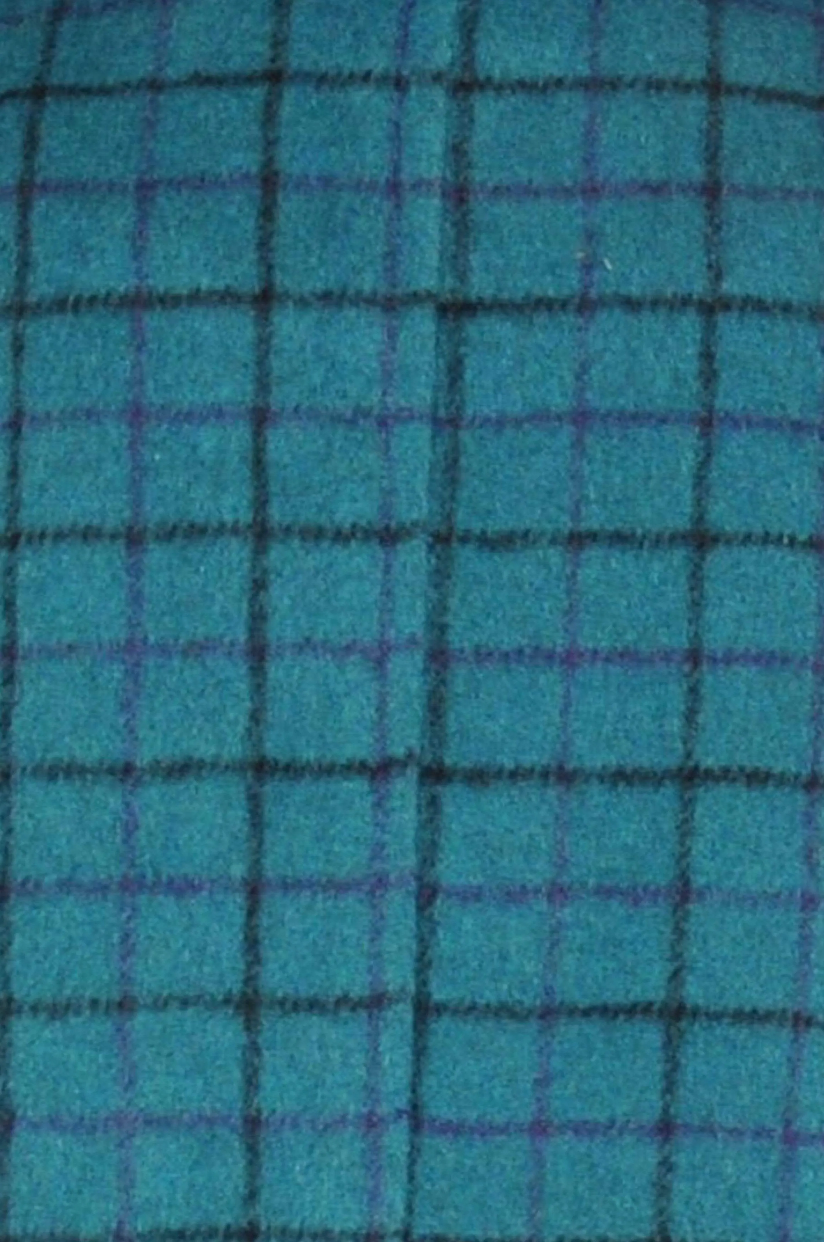 Theodora : Teal checked coat