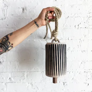 Thrown Bell Tall: Stripes Black