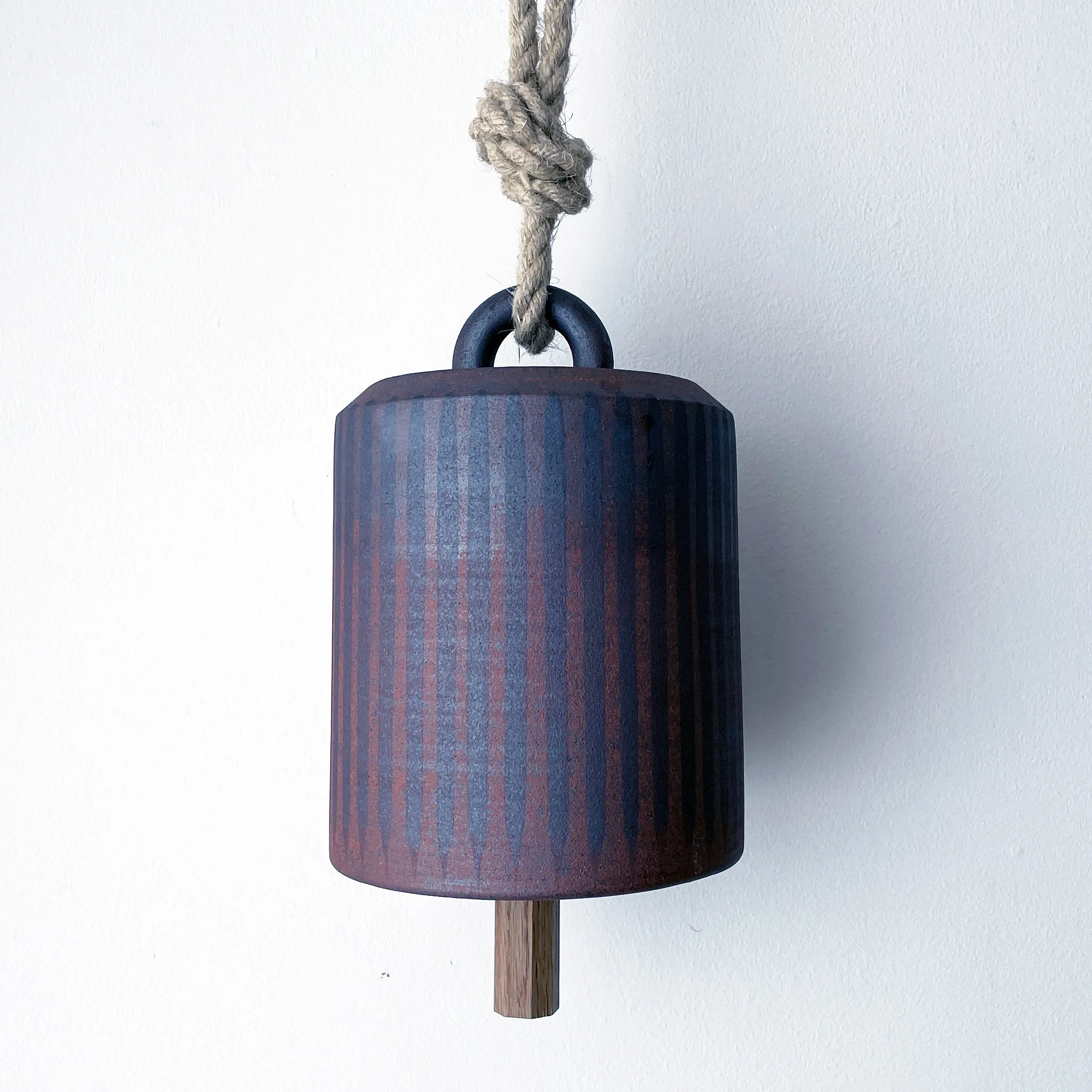Thrown Bell Wide: Stripes Dk Brown / TXD