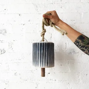 Thrown Bell Wide: Stripes Indigo