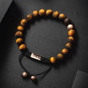 Tiger Eye Bead Bracelet - Premium