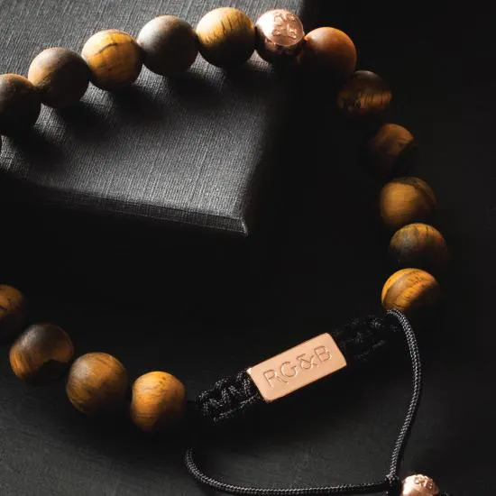 Tiger Eye Bead Bracelet - Premium
