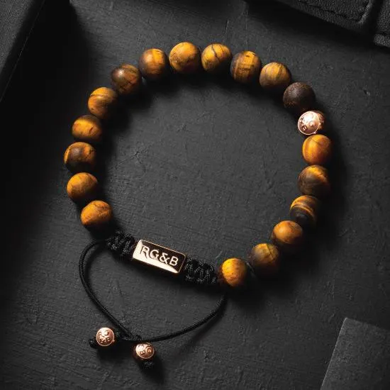 Tiger Eye Bead Bracelet - Premium