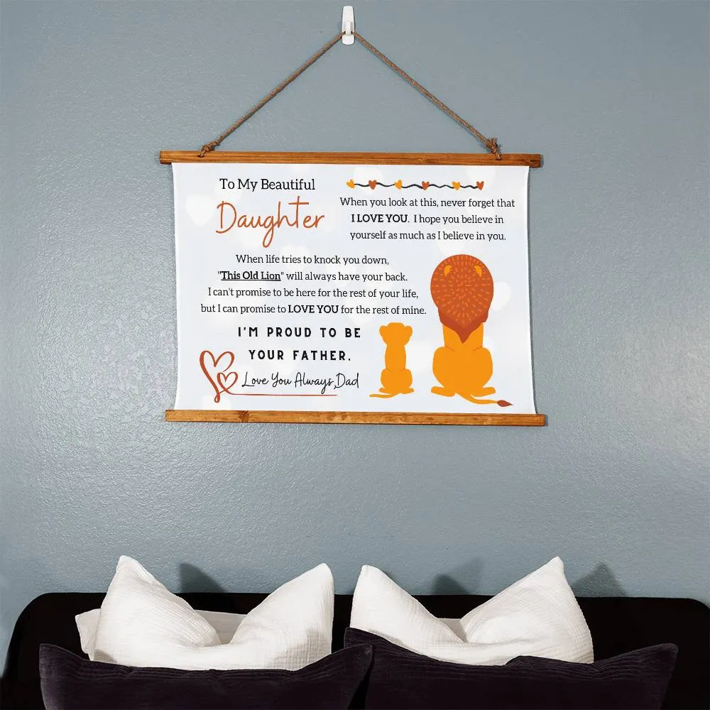 To My Beautiful Daughter, I'm Proud To Be Your Father  - Gift For Daughter