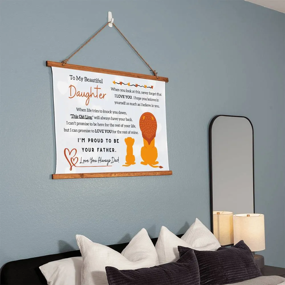 To My Beautiful Daughter, I'm Proud To Be Your Father  - Gift For Daughter