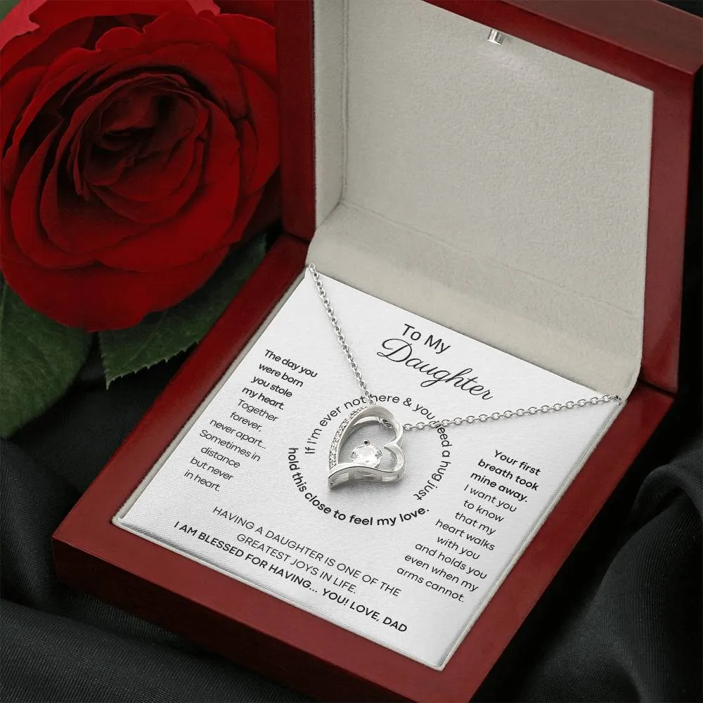 To My Daughter - Hold this necklace close to feel my love & light [ Forever Love ]