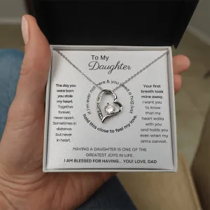 To My Daughter - Hold this necklace close to feel my love & light [ Forever Love ]