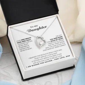 To My Daughter - Hold this necklace close to feel my love [ Forever Love ]