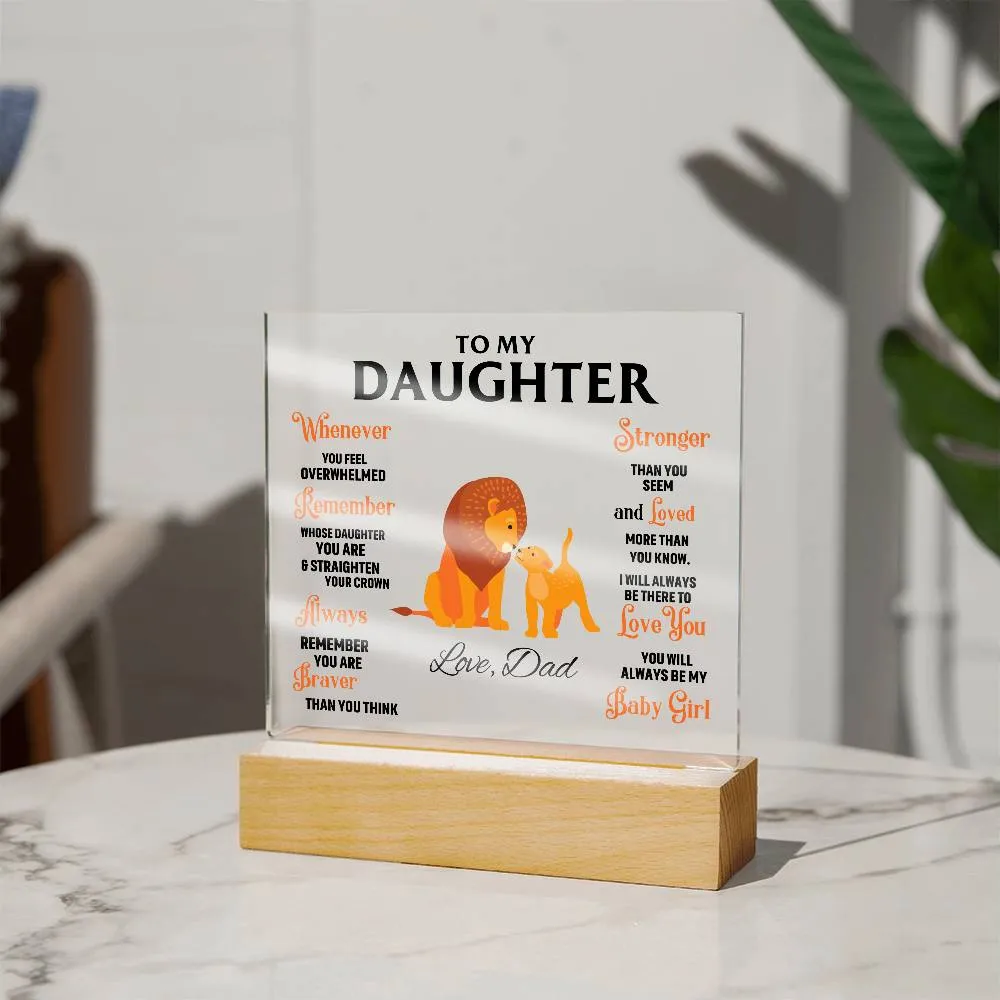 To My Daughter, You Will Always Be My Baby Girl - (Gift for Daughter)