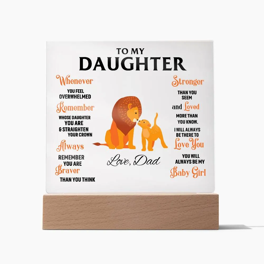 To My Daughter, You Will Always Be My Baby Girl - (Gift for Daughter)