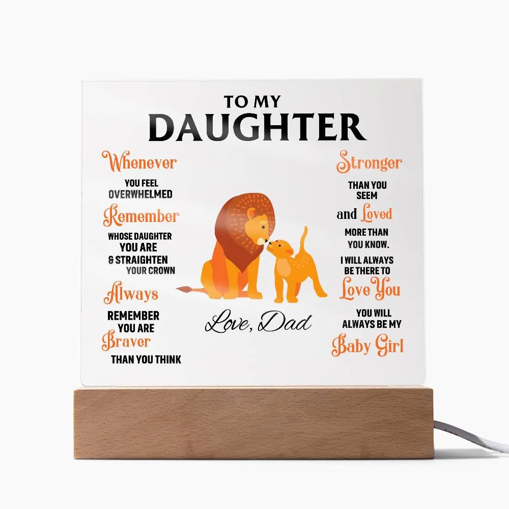 To My Daughter, You Will Always Be My Baby Girl - (Gift for Daughter)