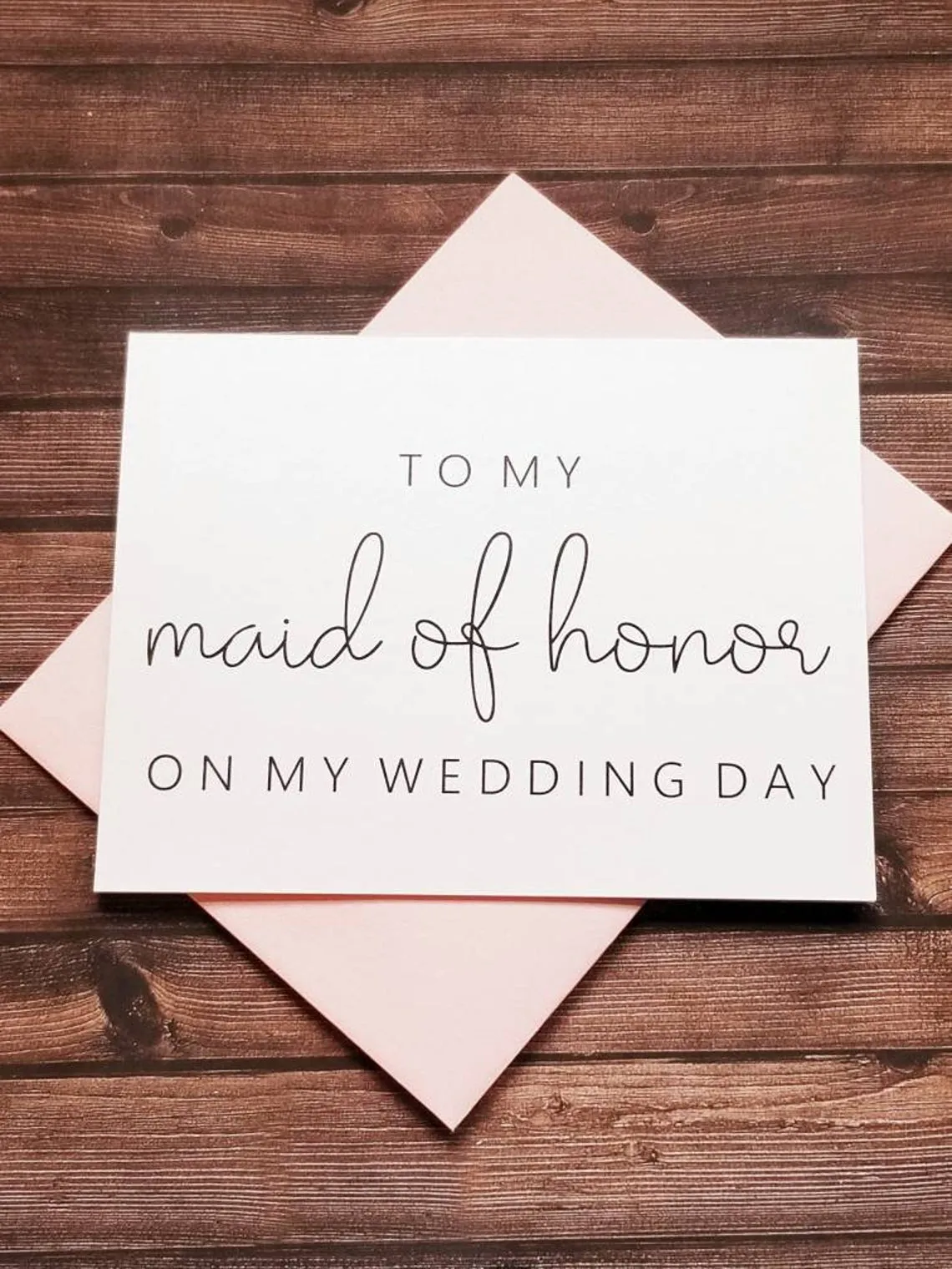 To My Maid Of Honor