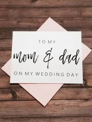 To My Mom & Dad