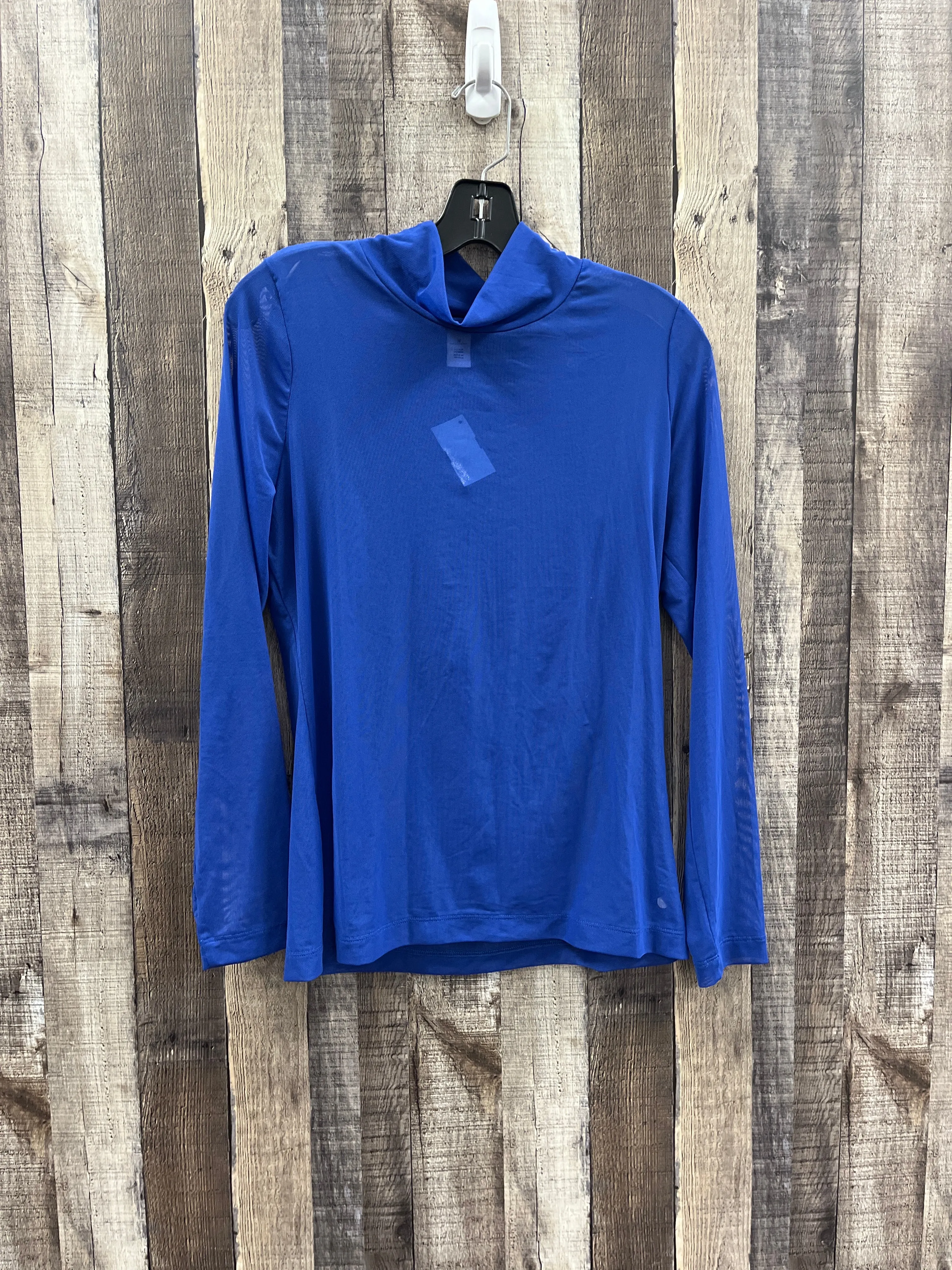 Top Long Sleeve By Cme In Blue, Size: M
