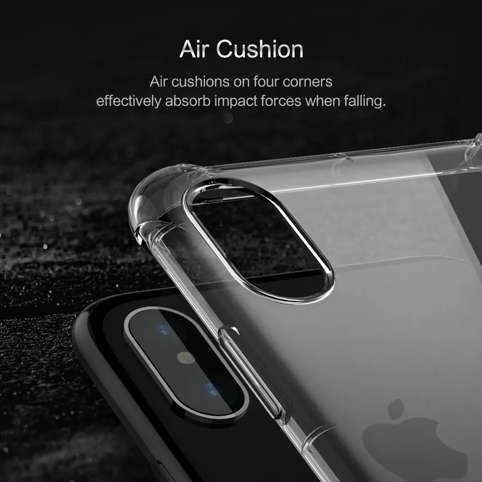 Transparent Case for iPhone X - Transparent,Transparent Black,Transparent Pink