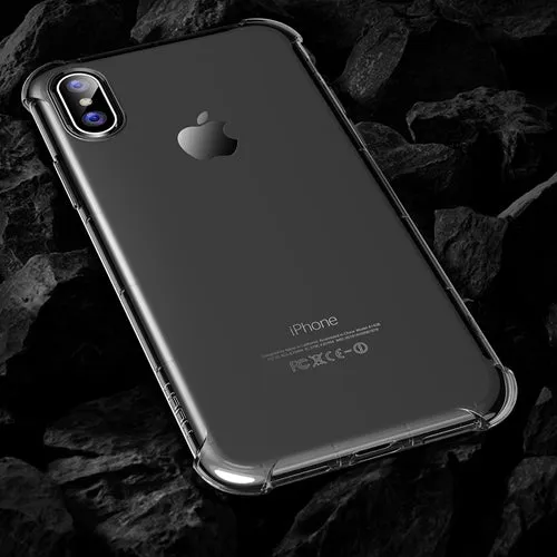 Transparent Case for iPhone X - Transparent,Transparent Black,Transparent Pink
