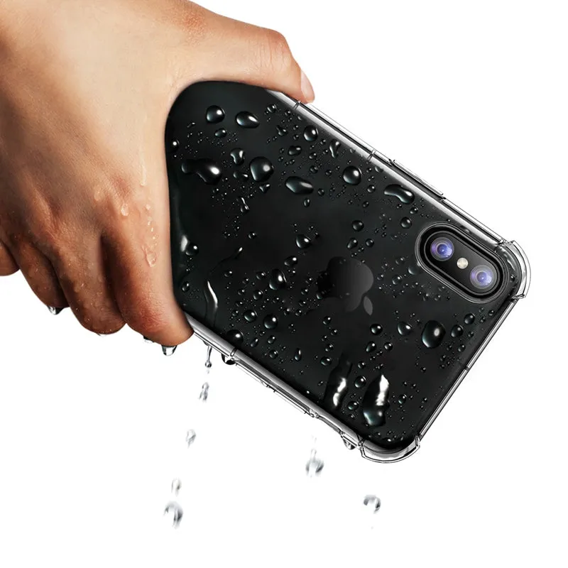 Transparent Case for iPhone X - Transparent,Transparent Black,Transparent Pink