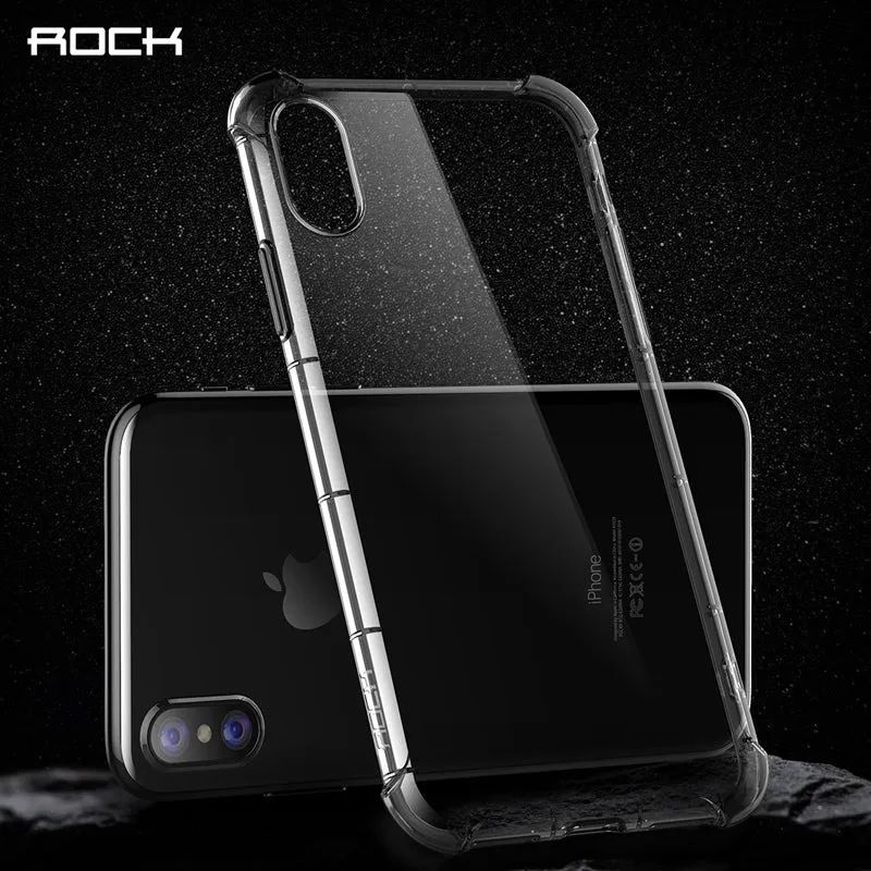 Transparent Case for iPhone X - Transparent,Transparent Black,Transparent Pink