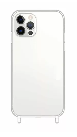 Transparent shockproof iPhone 12 Pro Max case with silicone rings