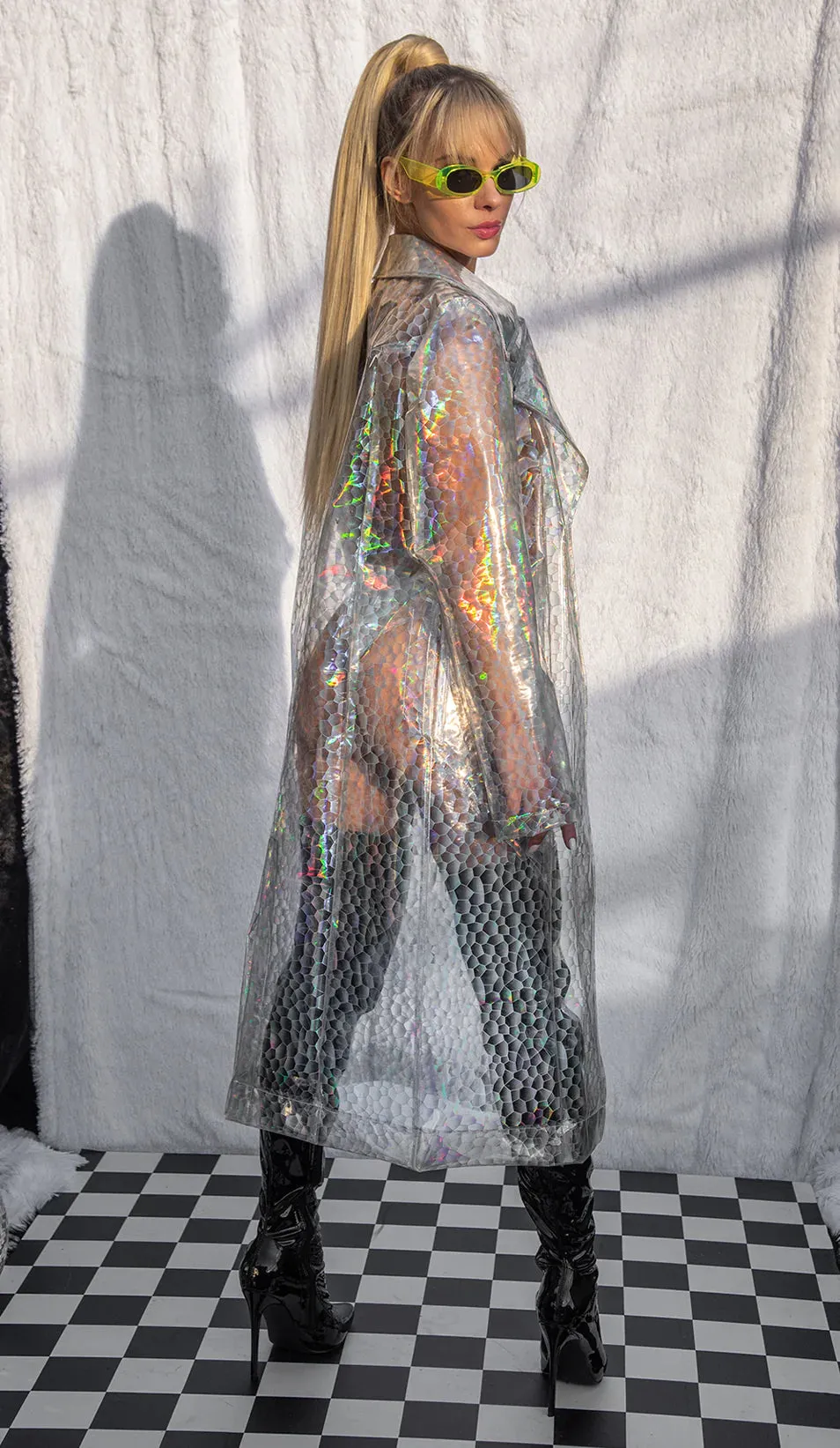 Transparent Trench Coat